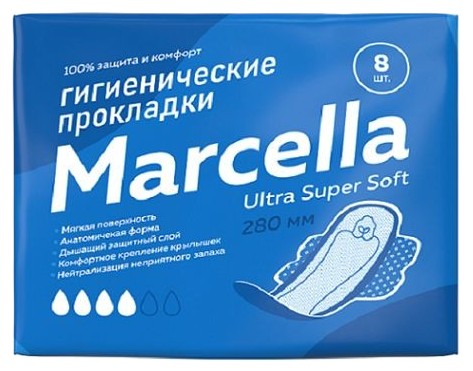 Прокладки МАРСЕЛЛА Ультра супер дневные 8шт
