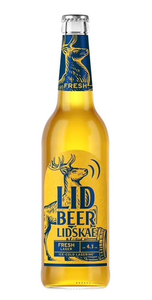 Пиво ЛИДСКОЕ ЛИД Фреш Лагер 4.5% ст/б 0.5л