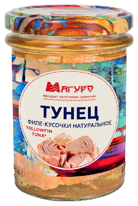Тунец МАГУРО филе кусочки натуральный ст/б 200г