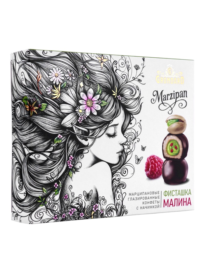 Набор конфет ГРОНДАРД марципановые фисташка малина 112г