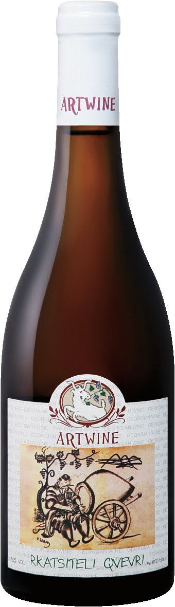 Вино БРАТЬЯ АСКАНЕЛИ Ркацители Квеври белое сух 13% ст/б 0.75л