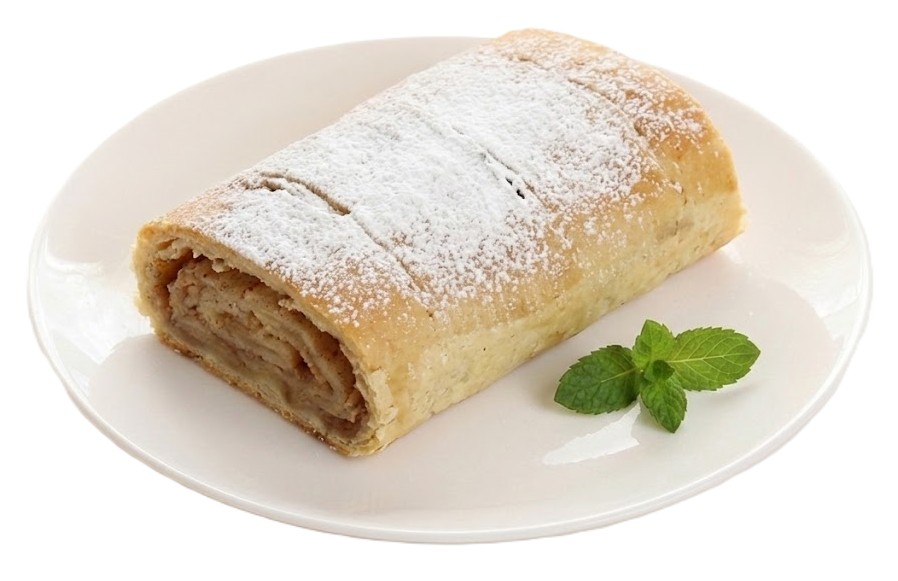 Штрудель с яблоком и корицей