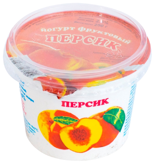 Йогурт ИРМЕНЬ персик бзмж 2.5% 250г