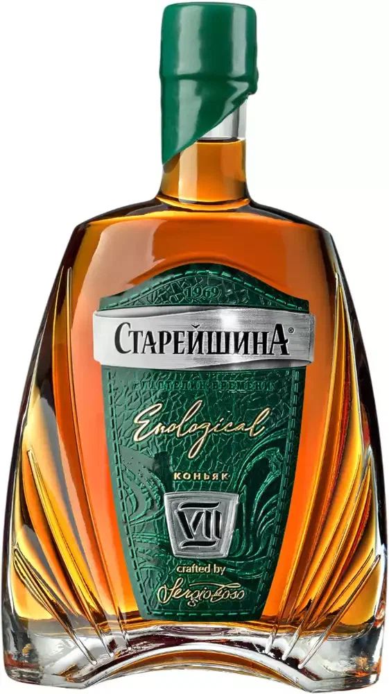 Коньяк СТАРЕЙШИНА 7 лет 40% ст/б 0.5л