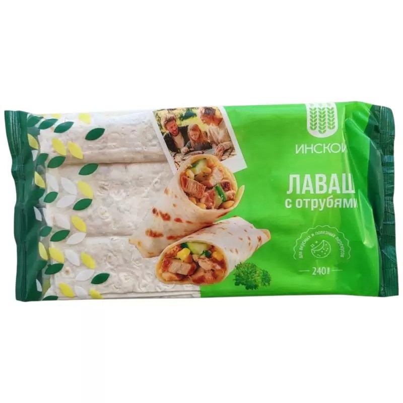 Лаваш ИНСКОЙ с отрубями 240г