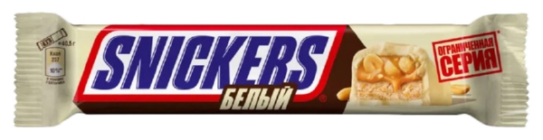 Батончик СНИКЕРС в белом шоколаде с орехом 81г