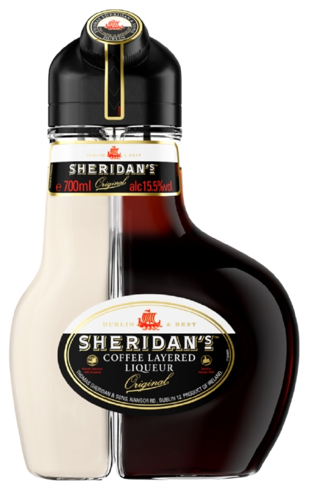 Напиток спиртной ШЕРИДАНС двухслойный со вкусом кофе 15.5% ст/б 0.75л