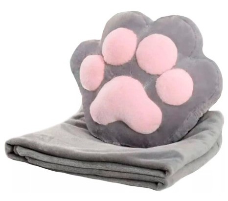 Игрушка мягкая ОРАНЖ Лапка 30см с пледом