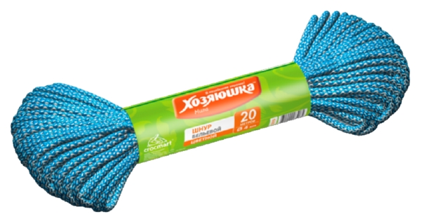 Шнур бельевой ХОЗЯЮШКА Д4мм 20м