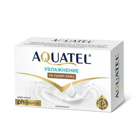 Крем-мыло туалетное АКВАТЕЛЬ Классическое 90г