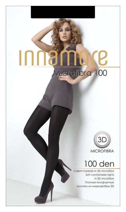 Колготки ИННАМОРЕ Микрофибра 100ден неро 2