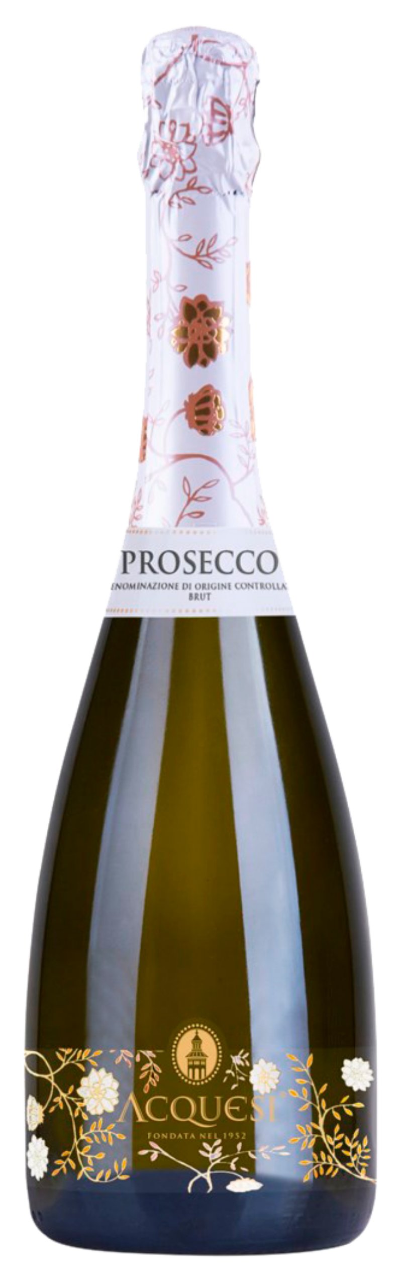 Игристое вино АКУЭЗИ Просекко белое брют 11% ст/б 0.75л