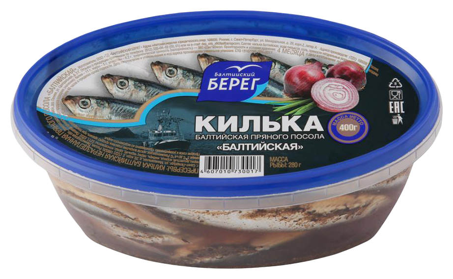 Килька БАЛТИЙСКИЙ БЕРЕГ Балтийская 400г
