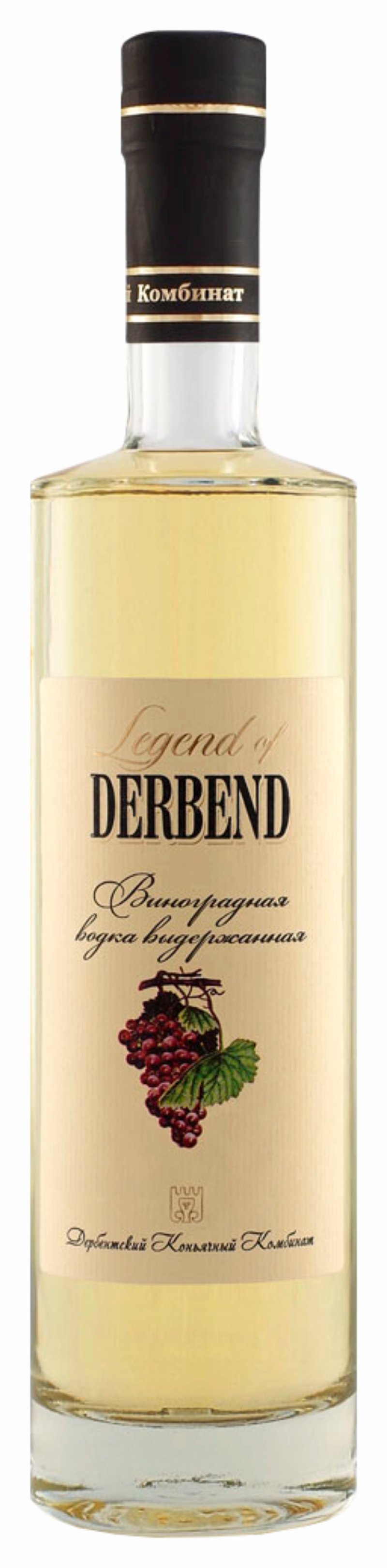 Водка ЛЕГЕНДА ДЕРБЕНТА Виноградная выдержанная 40% ст/б 0.5л