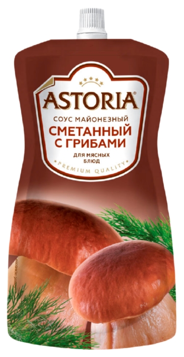 Соус АСТОРИЯ сметанный с грибами 42% д/пак 233г