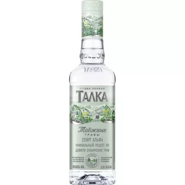 Водка ТАЛКА Таежные травы 40% ст/б 0.5л
