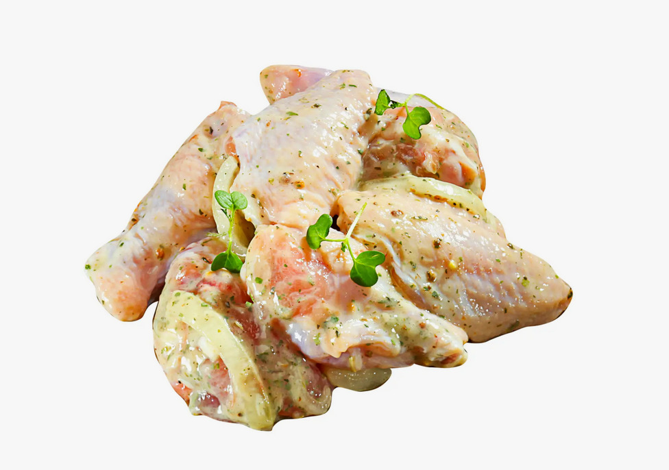 Шашлык куриный Пикантный в горчичном маринаде охл 1кг