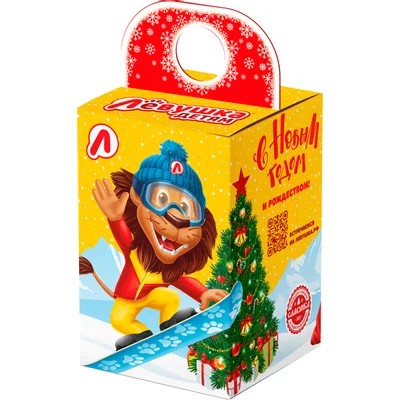 Новогодний подарок СЛАВЯНКА Левушка детям ассорти м/у 501г