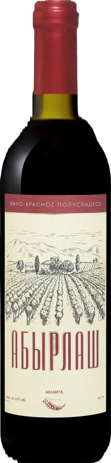 Вино АШАМТА Абырлаш красное п/сл 10-12% ст/б 0.7л