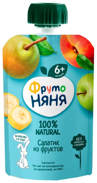 Пюре ФРУТОНЯНЯ салатик из фруктов м/у 90г