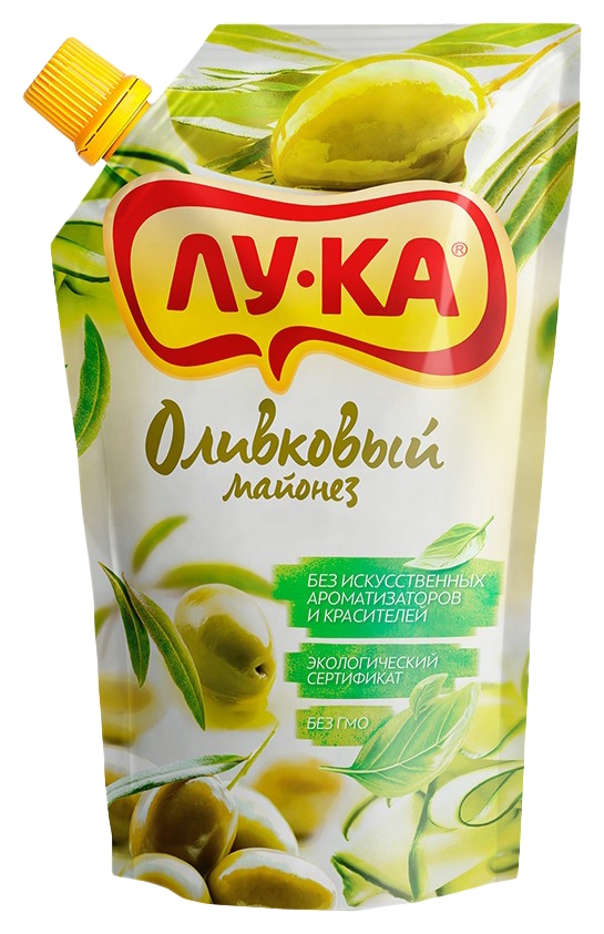 Майонез ЛУ-КА оливковый д/пак 200мл