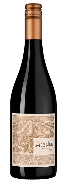 Вино МЕЗЫБЬ Мерло красное сух 12.7% ст/б 0.75л