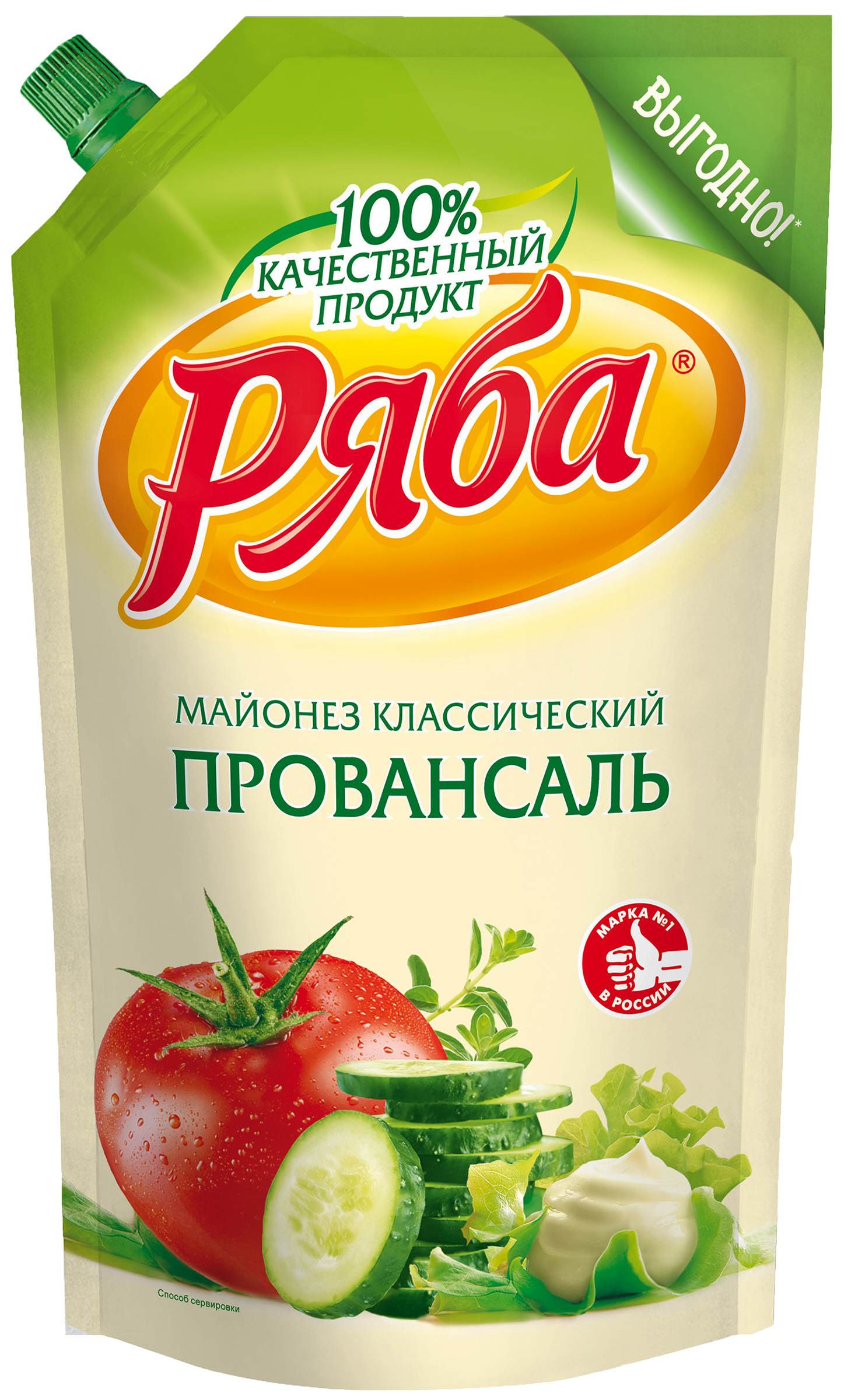 Майонез РЯБА Провансаль классический 50.5% д/пак 350г