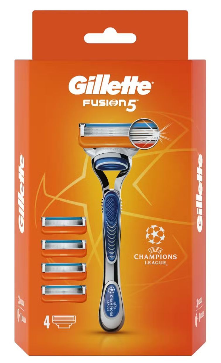 Станок для бритья ЖИЛЛЕТ Фьюжин5 с 4 кассетами