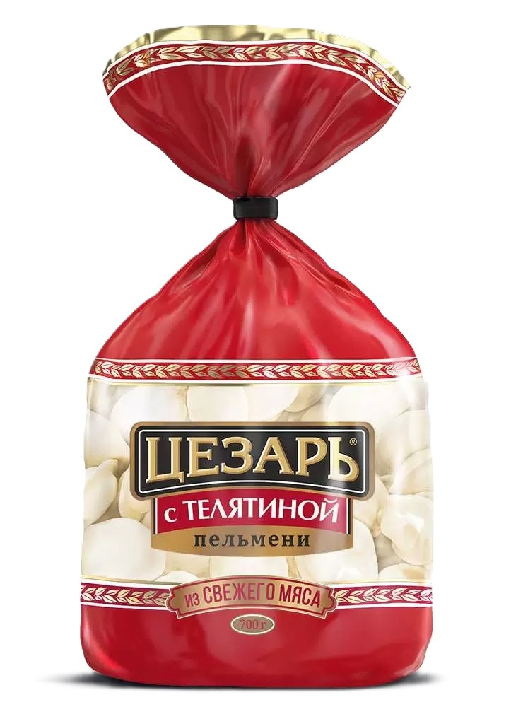 Пельмени ЦЕЗАРЬ с телятиной 700г