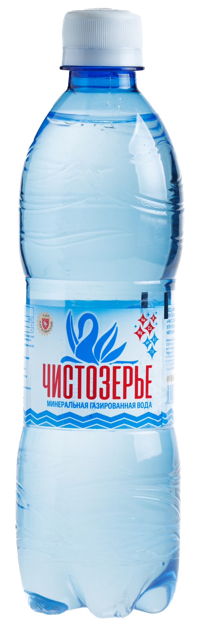Мин.вода ЧИСТОЗЕРЬЕ лечебно-столовая газированная 0.5л