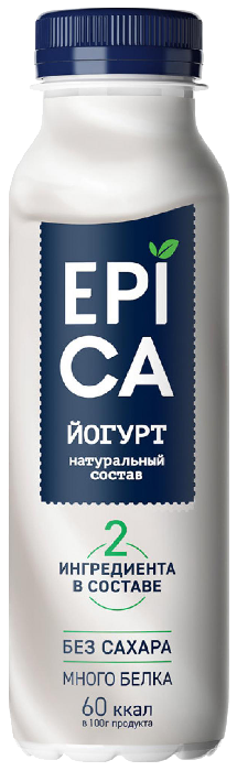 Йогурт ЭПИКА натуральный бзмж 2.5% 260г