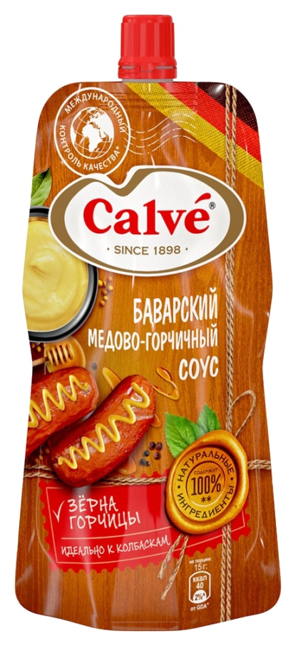 Соус КАЛЬВЕ горчичный с медом 230г