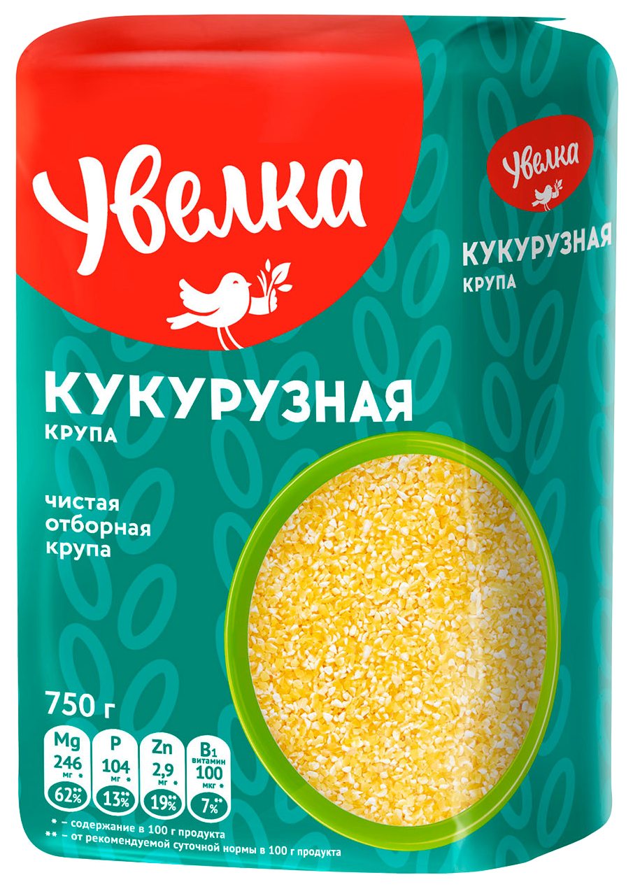 Кукурузная крупа УВЕЛЬСКИЕ КРУПЫ дробленая м/у 750г