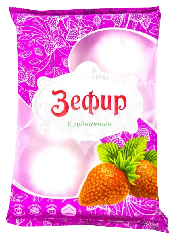 Зефир КФ СИБИРЬ  клубничный 150г