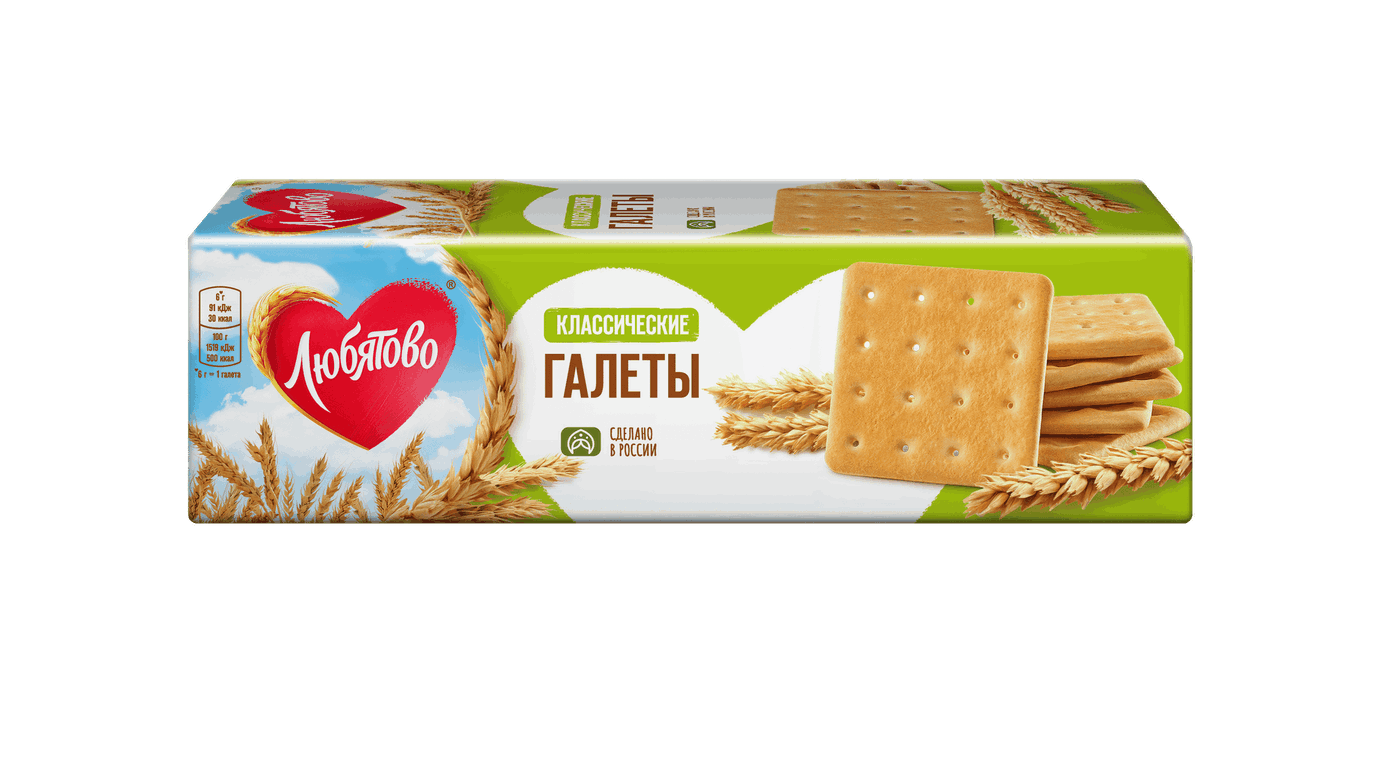 Галеты ЛЮБЯТОВО Классические 185г