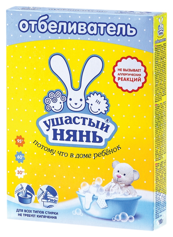 Отбеливатель УШАСТЫЙ НЯНЬ порошкообразный 500г