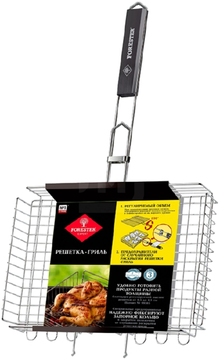 Решетка-гриль ФОРЕСТЕР объемная 26*38см