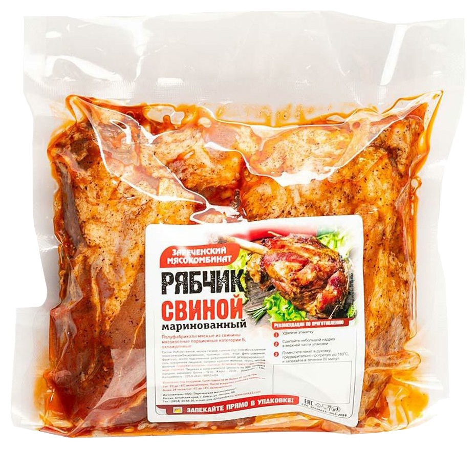 Рябчик ЗАРЕЧЕНСКИЙ МК свиной в маринаде охл 1кг