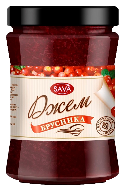 Джем САВА брусника ст/б 300г
