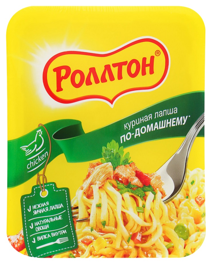 Лапша б/п РОЛЛТОН куриная по-домашнему 90г