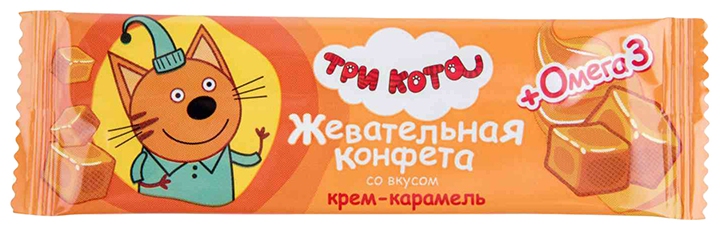 Жевательные конфеты СЛАДКАЯ СКАЗКА Три кота с Омега 3 11г