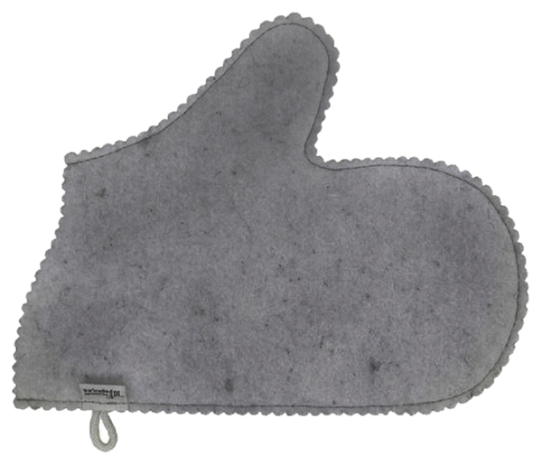 Рукавица банная БАННЫЕ ТРАДИЦИИ серая