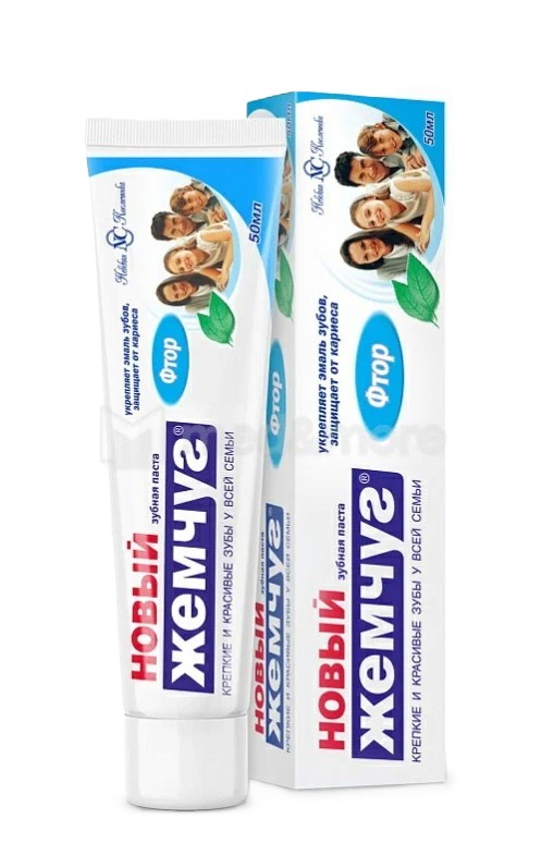 Зубная паста НОВЫЙ ЖЕМЧУГ Фтор 50мл