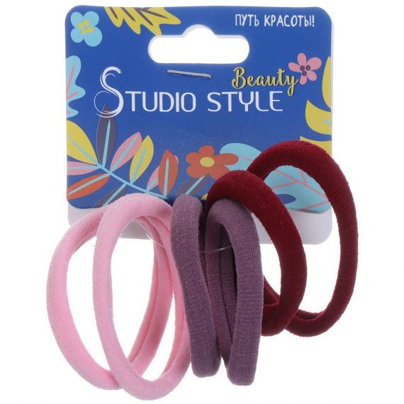 Резинка для волос СТУДИО СТАЙЛ эластичная 6шт арт.45892-4400