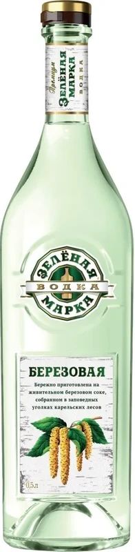 Водка ЗЕЛЕНАЯ МАРКА Березовая 38% ст/б 0.5л