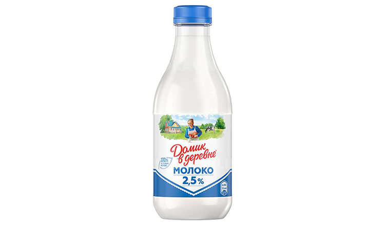 Молоко ДОМИК В ДЕРЕВНЕ пастер бзмж 2.5% пэт 930мл