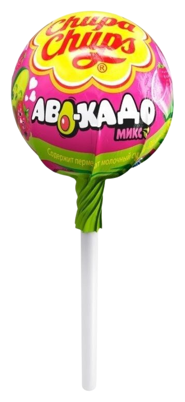 Карамель на палочке ЧУПА ЧУПС Аво-кадо микс 12г