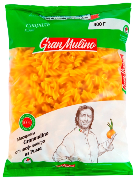 Мак.изделия ГРАНМУЛИНО Спираль м/у 400г