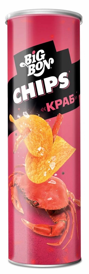 Чипсы БИГ БОН краб туба 130г