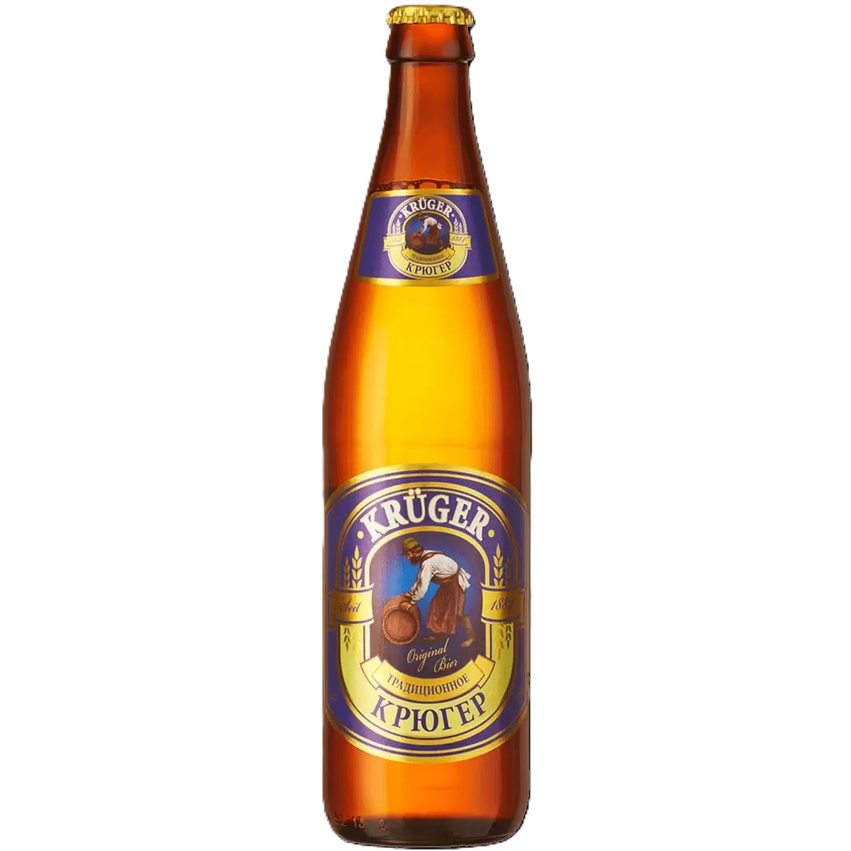 Пиво КРЮГЕР Традиционное светлое пастер 4.9% ст/б 0.5л